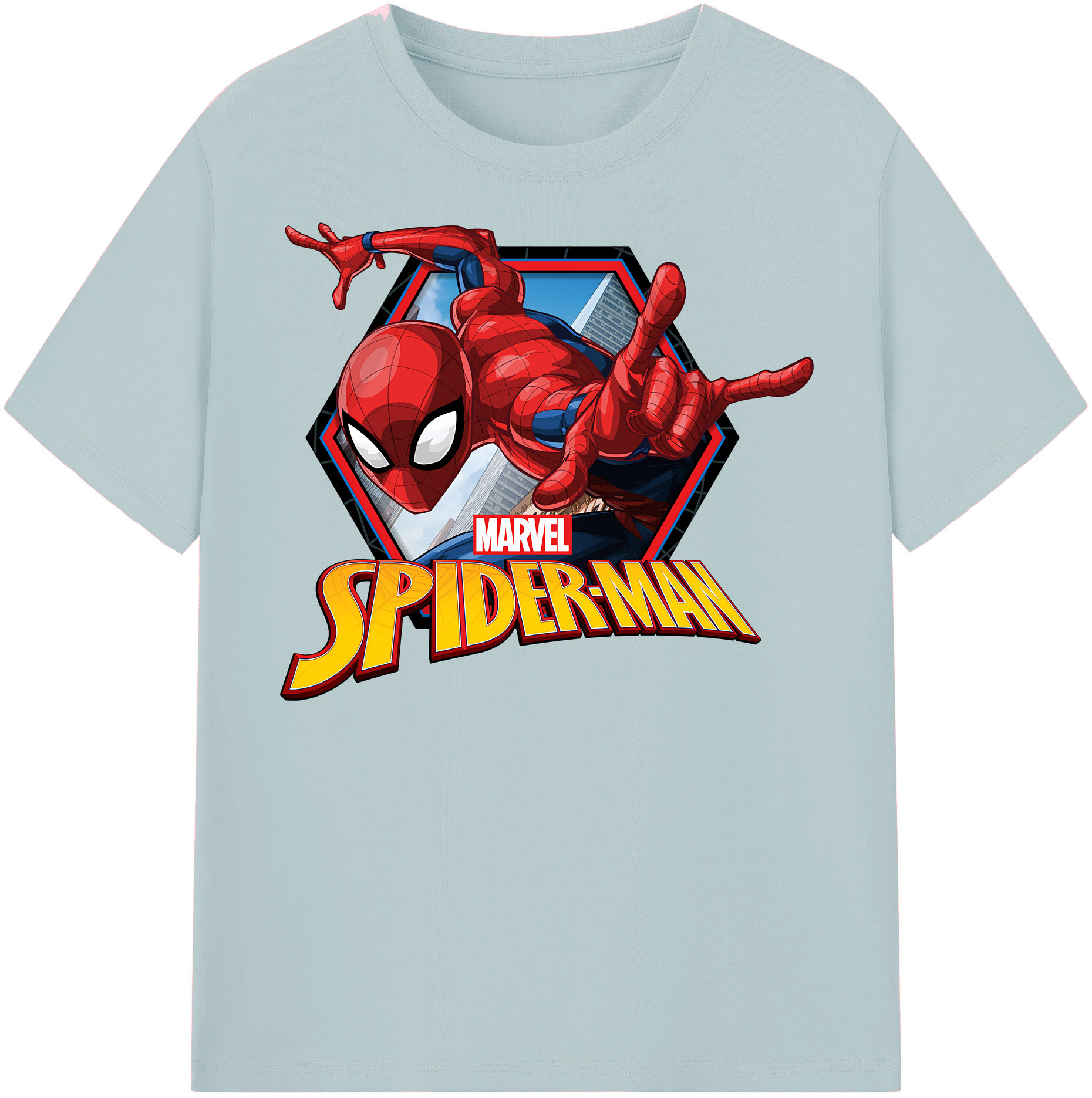 （画像用） Spider Man スパイダーマン 綿100％半袖Tシャツ（フロントプリント）